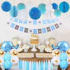 Antes de la fiesta imprime las fotos y cuélgalas en un tablero de corcho donde todos los participantes las puedan ver. Amazon Com Decoraciones Para Baby Shower Para Ninos Tematica De Elefante Decoracion De Fiesta Con Pompones De Papel Con Borla Pancartas Para Fiestas De Ninos Bolas De Panal Globos De Elefante Para Bebe