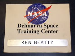 Name Plate, Delmarva Space Training Center, Ken Beatty