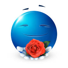 Smiley Offering A Rose