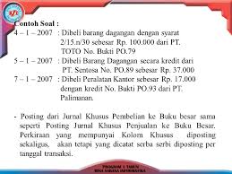 Contoh soal jurnal khusus dan posting ke buku besar. Jurnal Khusus Penerimaan Kas Ppt Download