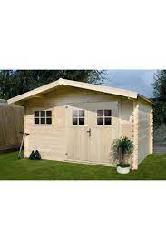 abri jardin bois 19 72 m2 4 64 x 4 25 x 2 32 m en epicea tati fr