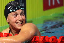 Ledecky advanced with a time of 4 minutes, 0.45 seconds. Katie Ledecky Just Swam An Entire Pool Lap With A Cup Of Milk On Her Head And Didn T Spill A Drop Glamour