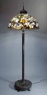 The 28 Magnolia Tiffany Lamp And Bronze Floor Lamp Base Bronze Floor Lamp Floor Lamp Design Vintage Floor Lamp