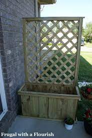 I Wanted To Show You Guys How To Build One Of My Lattice Planters From My Patio Book Nook Now This Is The First Diy Trellis Planter Boxes Lattice Trellis