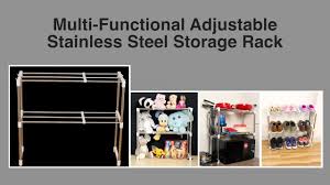 It covers a small area and largely help you save space. How To Use Multi Functional Adjustable Storage Rack Youtube