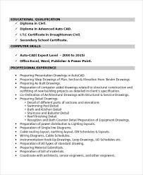autocad resume template 8+ free word