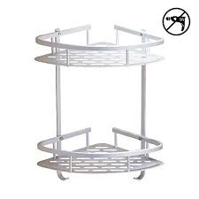 Bathroom Corner Shelf Hanging Shower Caddy Organizer Shelves Durable Kitchen Storage Basket A Hanging Shower Caddy Kitchen Basket Storage Bathroom Corner Shelf