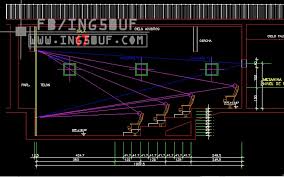 مخططات معمارية قاعة سينما منزلية اوتوكاد Dwg