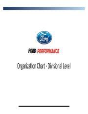 Org Chart Pptx Ford Organization Chart Divisional Level