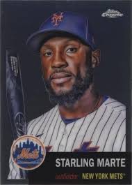 2022 Topps-Chrome Platinum Ann. Starling Marte Miami Marlins #129