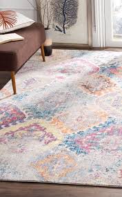 Teppich Taina Transitional In Blau Hellgrau Bunter Wohnzimmer Teppich Mit Floralem Muster Im Used Lo Wohnzimmer Teppich Teppiche Im Wohnzimmer Wohnzimmer Bunt