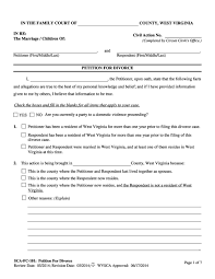 Before filing for an uncontested divorce in west virginia, the following issues must be resolved: 40 Free Divorce Papers Printable á… Templatelab
