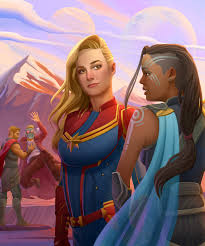 See more ideas about valkyrie, marvel, marvel comics. Artstation Captain Marvel And Valkyrie Yudai Krittachai Srijugawan