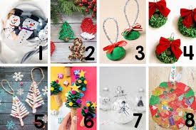 The candy cane ornaments are simple crafts that help strengthen fine motor skills. 30 Homemade Christmas Ornaments For Kids Busy Toddler