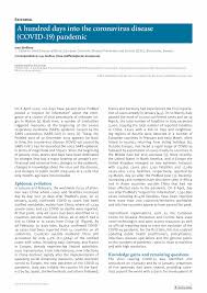 Jul 01, 2021 · landen als nederland en belgië baseren zich wat betreft hun reisadviezen mede op deze kaart en de informatie van het ecdc. Eurosurveillance A Hundred Days Into The Coronavirus Disease Covid 19 Pandemic