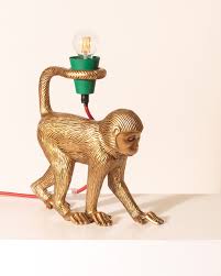 Mika Monkey Gold Desk Table Lamp In 2020 Lamp Animal Lamp Table Lamp