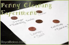 Cleaning A Penny Experiment Royal Baloo Science Experiments Kids Science For Kids Cool Science Experiments