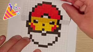 Dessin Surprise Pokemon En Pixel Art Comment Realiser Un Dessin Surprise How To Realize Folding Surprise Drawi Pixel Art Pokemon Pixel Art Pixel Art Pikachu Pokemon pokeball ilustración, pikachu ash ketchum pokémon libro para colorear, pokeball, borde, pokemon png.
