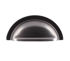 Stainless steel kitchen cabinet handles ukfcu hours. Carlisle Brass Oxford Cupboard Cup Pull Handle 76mm C C Gun Metal Ftd558gm From Door Handle Company