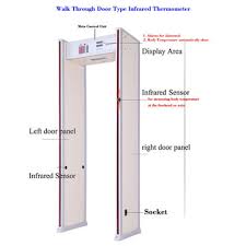 Mall, hotel, office, airport, railway station. China Walk Through Metal Detector Infread Thermometer On Global Sources Ir Thermometer Metal Detector Thermometer