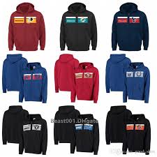 Men Women Youth Redskins Ravens 49ers Raiders Lions Giants Dolphins Colts Texans Bengals Majestic Retro Full Zip Hoodie