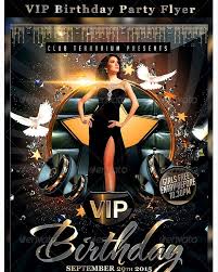 Birthday Party Flyer Templates Psd Free Vip Birthday Party Flyer Party Flyer Templates For Clubs Business