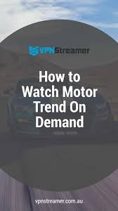 Since today, it wouldn't load, giving errors messages and so i logged out to start again, reset apple tv etc device type: How To Watch Motor Trend On Demand