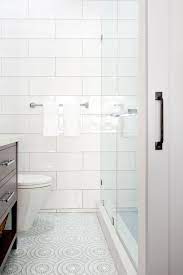 Bright And White Gorgeous Bathroom Tile Extra Large Subway And Sunburst Floor White Subway Tile Bathroom Gorgeous Bathroom Tile Subway Tile Bathroom Shower