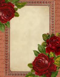 Lilac Lavender Romantic Red Roses Printable Stationery Free Printable Stationery Free Vintage Printables