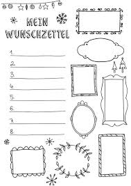 Wunschzettel Vorlage Mit Bildern Wunschzettel Wunschliste Weihnachten Bastelvorlagen Zum Ausdrucken