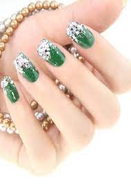 99 ($9.80/fl oz) $18.99 $18.99. Green Silver Christmas Glitter Nails Christmas Nails Green Nails Green Nail Art