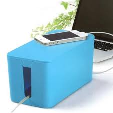 Boîte cache câble en métal. Boite Cache Cables Bleu Achat Prix Fnac
