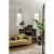 Dark Grey And Gold Living Room