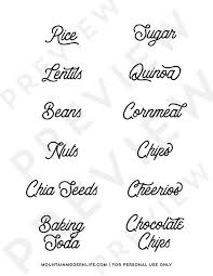 Find & download free graphic resources for svg. Printable Rustic Pantry Labels Svg File Mountainmodernlife Com