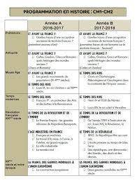 Rentree Programmation En Histoire Cm1 Cm2 Programmes 2015 Histoire Cm1 Cm1 Cm2 Cm1
