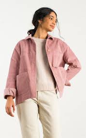 Cord Shirt Boxy Jacket Pink In 2020 Olive Clothing Shirt Jacket Outfit Jackets