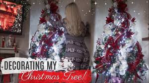Maybe you would like to learn more about one of these? Decorating My Christmas Tree 2019 Traditional Red White Silver Theme Youtube