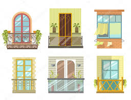 Check spelling or type a new query. Balconies In Various Styles And Forms Front View Arched Windows Small Patio With Cast Iron Railings Juliet Balcony Modern Sleek Design Residential Buildings Exterior Set Vector Illustration Premium Vector In Adobe
