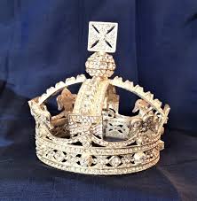 Sale price$ 295.00regular price$ 395.00. Queen Victoria Mini Crown Replica Gemmeus Handcrafted Designer Maker Jewellery