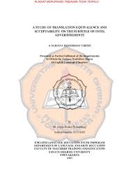 Bpr adalah bantuan terkini yang akan menggantikan bsh. A Study Of Translation Equivalence And Acceptability On The Subtitle Of Intel Advertisements