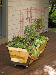 Use decking (galvanized) screws to fasten the casters onto the newbie gardener: Gardens That Move 22 Diy Mobile Garden Ideas That Are Totally Ingenious Balcony Garden Web