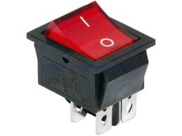 Electronic round switch 6a 250vac 3 pin rocker switch. Red Button On Off 4 Pin Dpst Boat Rocker Switch 16a 250v 20a 125v Ac Ebay