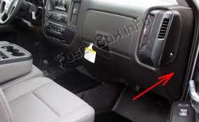 1 rear seat fuse 20a not used 2 aux pwr2 fuse 20a accessory power outlet. Fuse Box Diagram Gmc Sierra Mk4 2014 2018