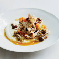 Chicken And Wild Mushroom Fricassee With Creamy Turnips Food Wine Recipes Turnip Recipes Mushroom Fricassee Stuffed Mushrooms