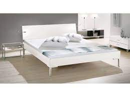 design double bed leon 140x210 cm white feet alu designer bed 140x210 alu bed design designer dou in 2020 deck furniture outdoor deck furniture bed design