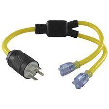 Check spelling or type a new query. Amazon Com Conntek Y1450520s Nema 14 50 50 Amp 125 250 Volt Rv Generator Y Adapter Plug To U S 15 20 Amp Female Connectors Patio Lawn Garden