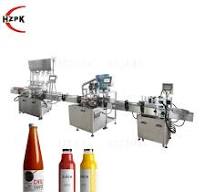 Hzpk Peanut Butter Viscous Sauces Filling and Capping Machines Production  Line