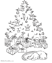 You'll find religious coloring pages, santas, trees, bells, presents and all things christmas related. Christmas Tree With Presents Coloring Page Coloring Home