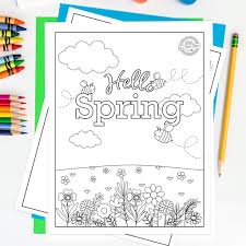 When the online coloring page has loaded, select a color and start clicking on the picture to color it in. Spring Coloring Pages Free Printable