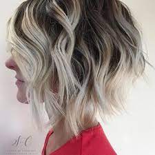 Reverse Balyage Blonde Ombre Short Hair Short Ombre Hair Short Hair Balayage